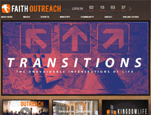 Tablet Screenshot of faith-outreach.org